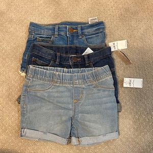 Old Navy Toddler girl jean shorts set of 3